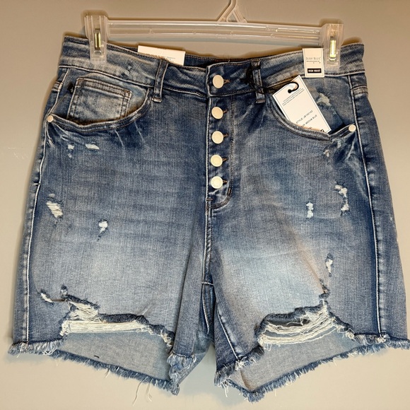 Judy Blue DistressedJean Shorts JB150142 Size 1Xl High Waist 5” Inseam